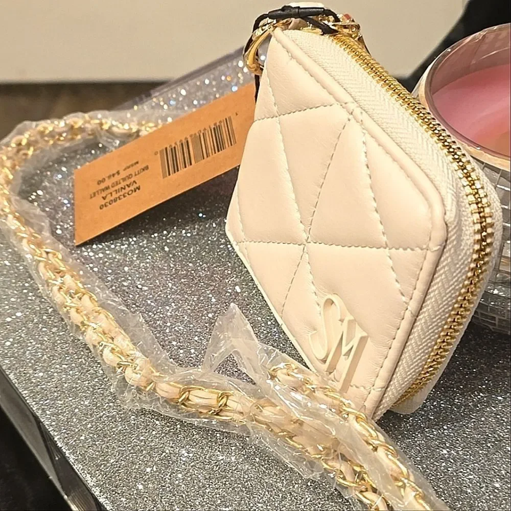 Steve Madden BKitt‎ Quilted Wallet- Vanilla